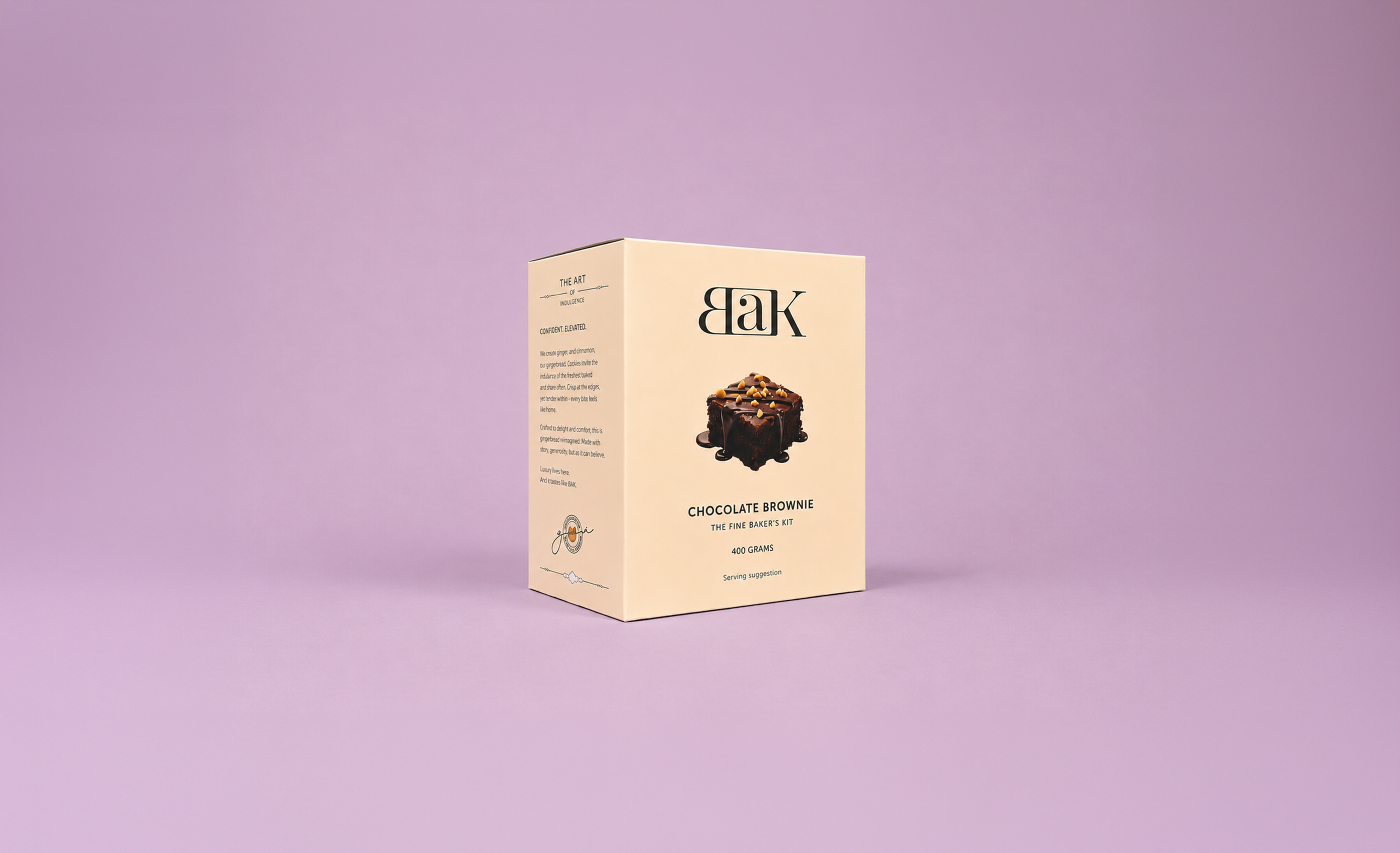 BAK Chocolate Brownie kit packaging