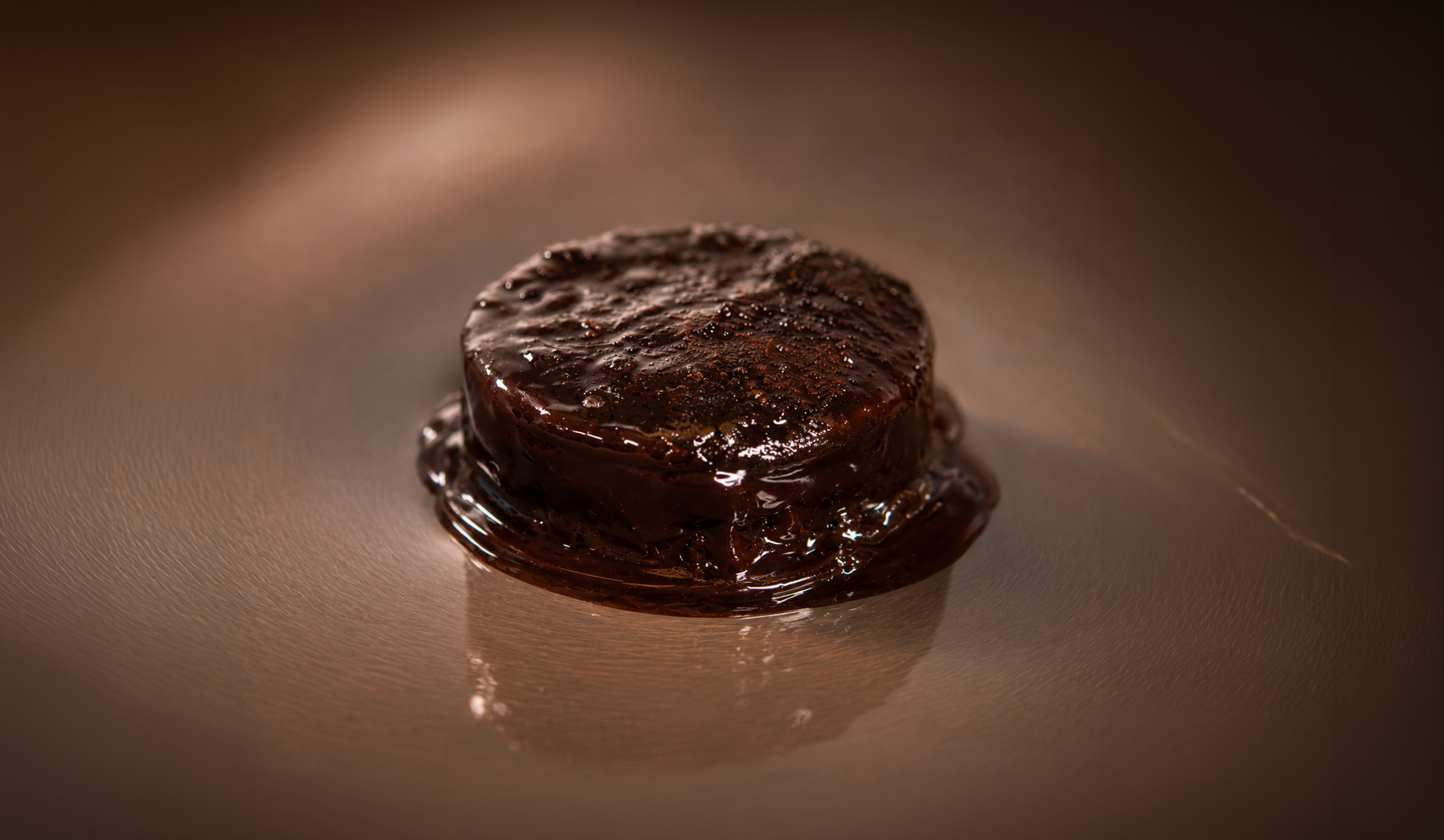 BAK chocolate pudding covered in rich chocolate sauce