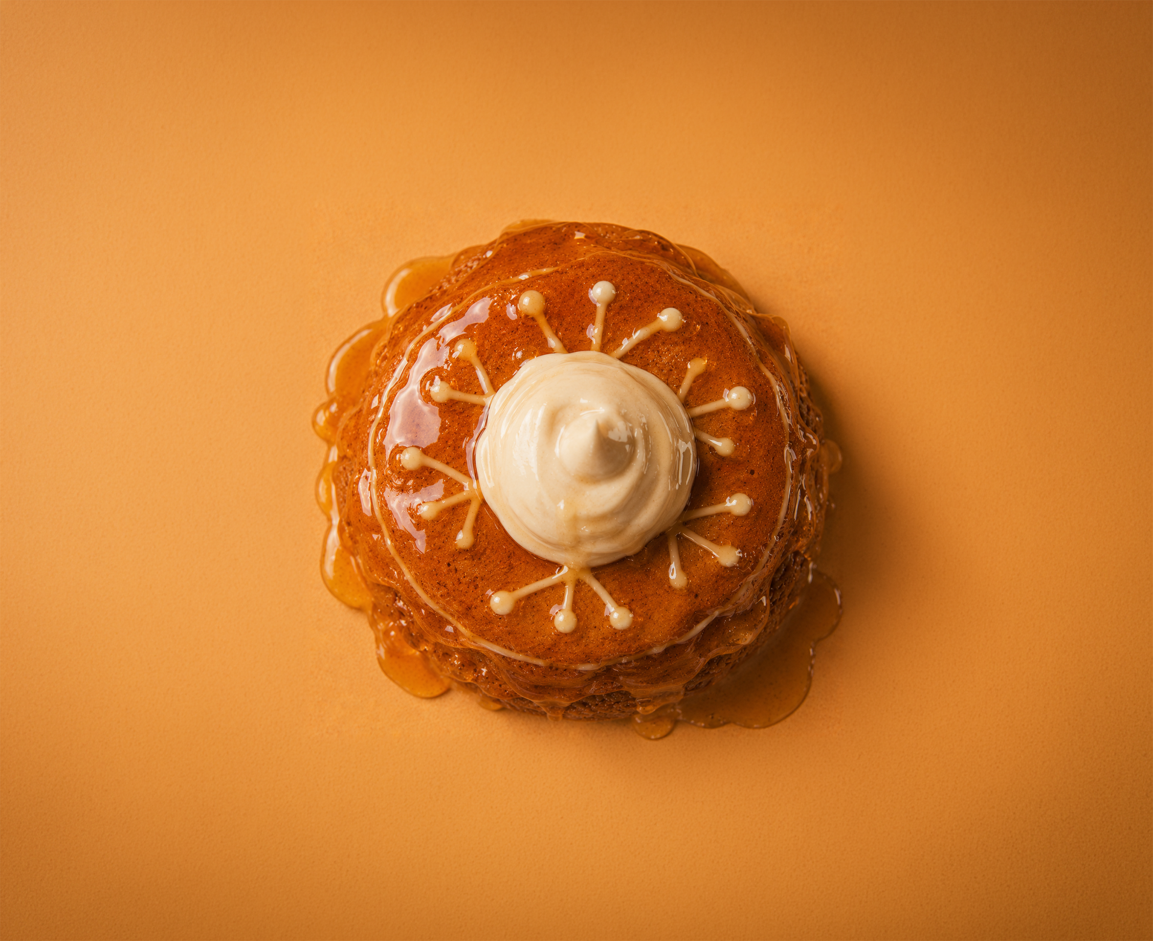 Decorated gingerbread cookie with icing