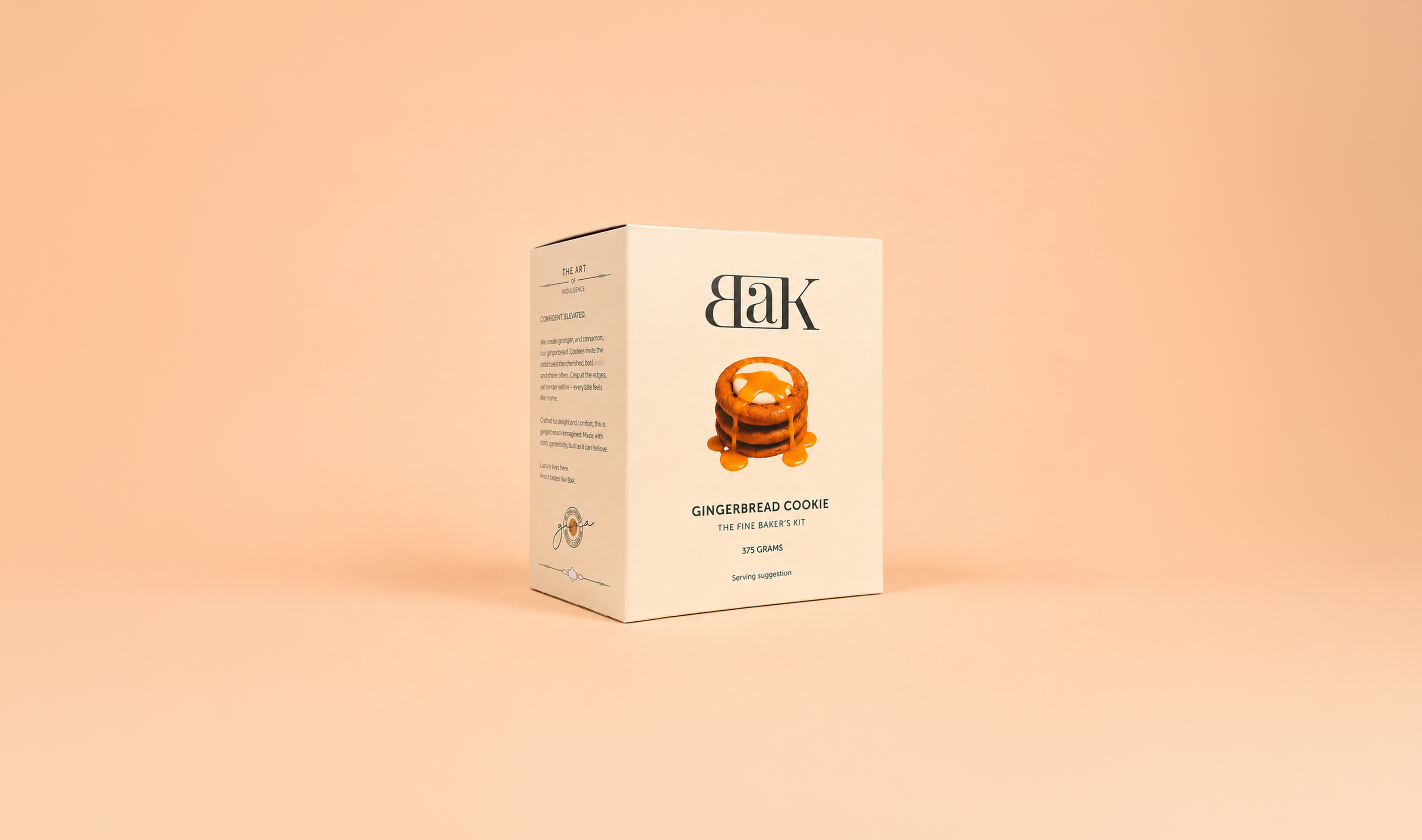 BAK Gingerbread Cookie kit packaging